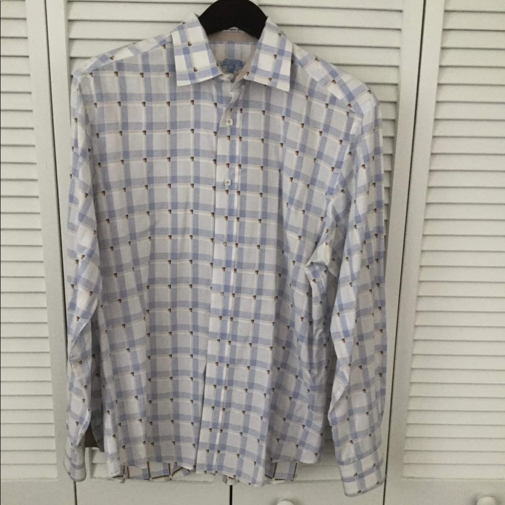 Bugatchi men shirt sz L